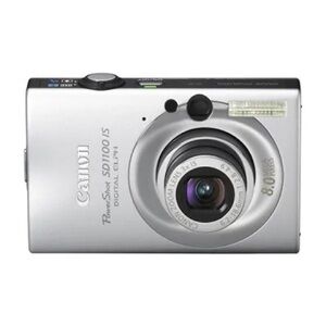 Canon Silver Digital Camera with Sleek Design and Retractable Lens